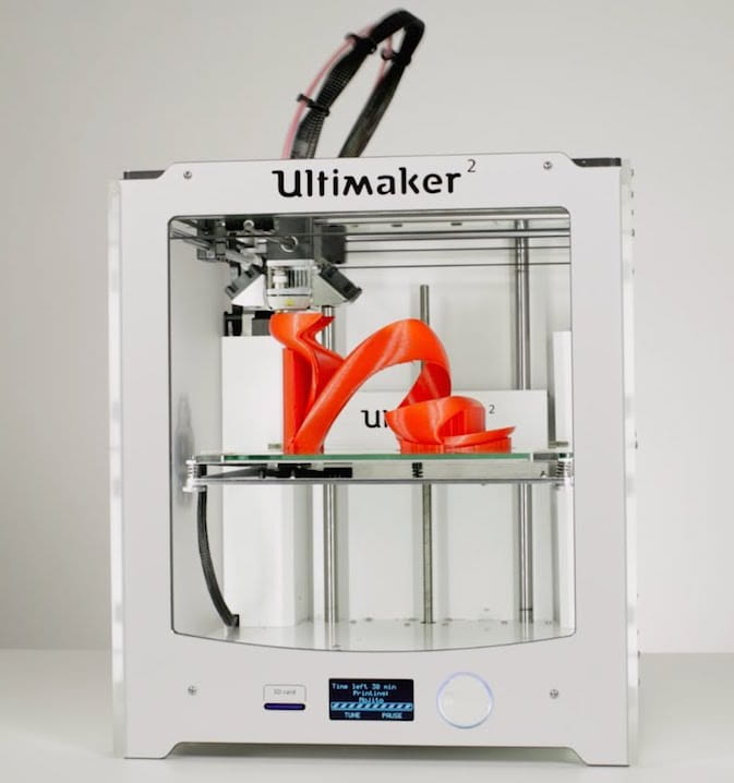 Imprimante 3D de la marque Ultimaker, nom du modèle : Ultimaker 2
